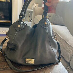 Marc by Marc Jacobs Classic Q Francesca Gray Pebbled Leather Tote Hobo Handbag